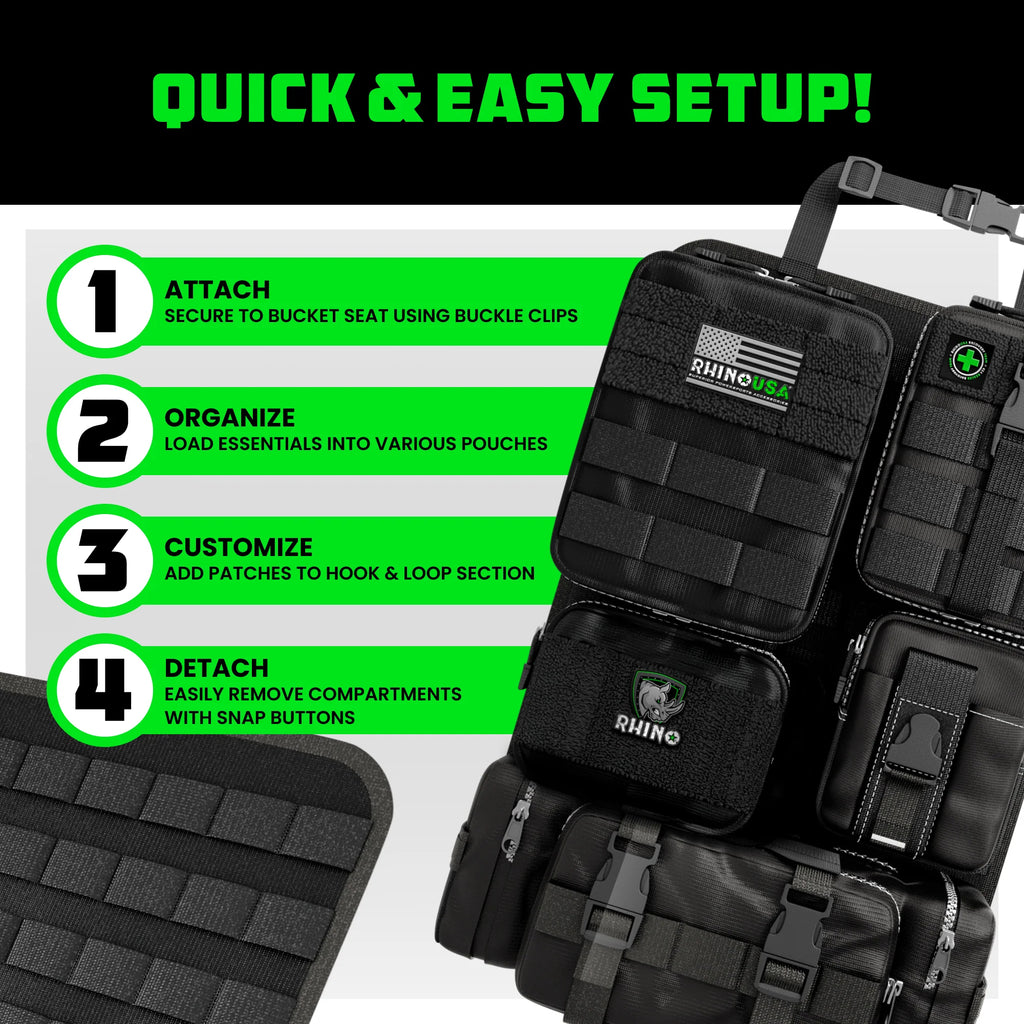 Tactical Car Seat Organizer