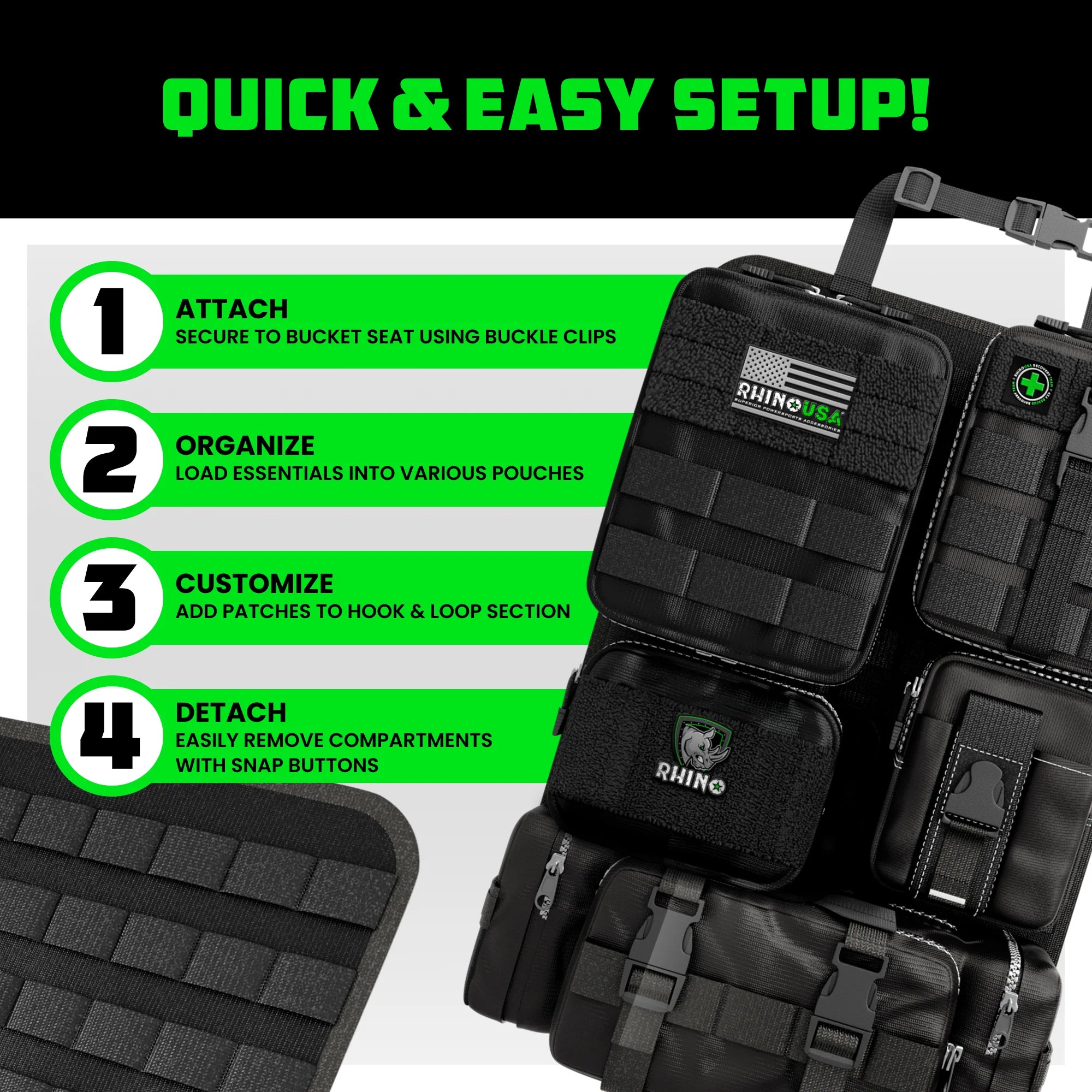 Tactical Car Seat Organizer