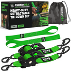 2" x 10' Retractable Ratchet Straps