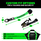 Car Tie-Down Lasso Straps (Flat-Hooks)