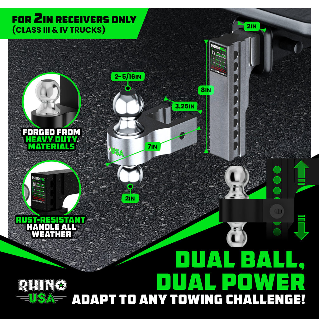 Adjustable Drop Hitch (2" Receivers)